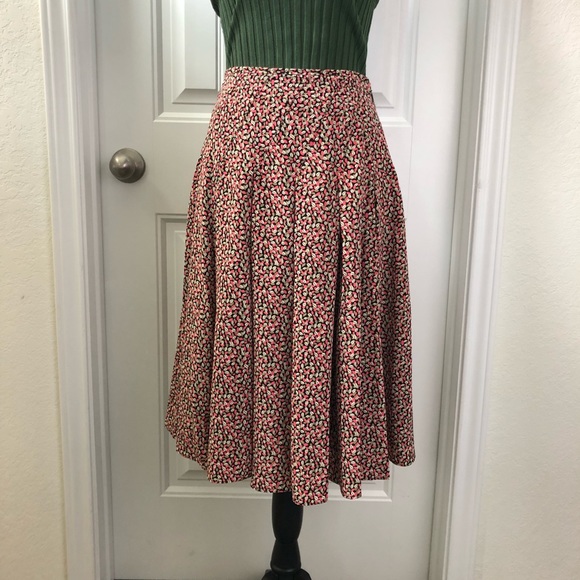 Talbots silk midi skirt (petite size 2) - Picture 2 of 7